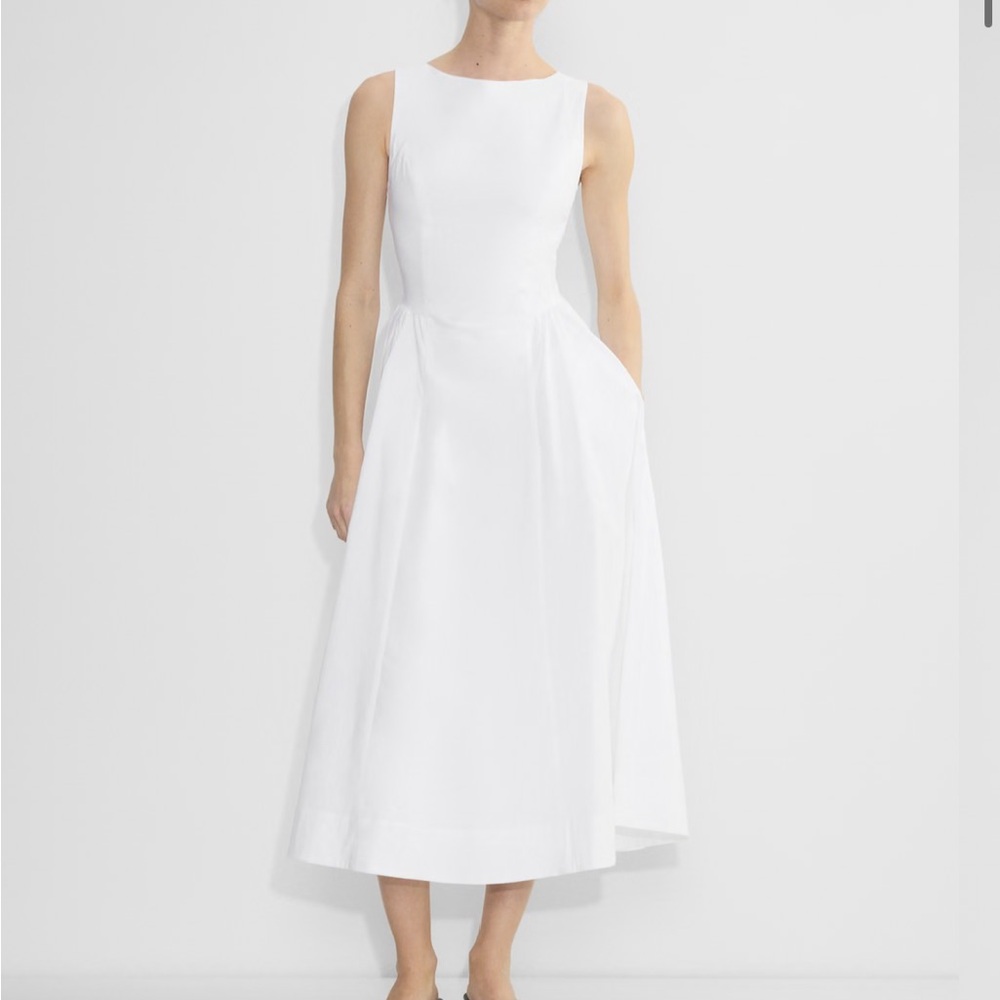 Aritzia Tina Poplin Midi Dress